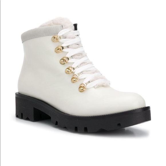 ALMOST NEW SIZE 6.5 TOSCA BLU WHITE TREK BOOTS - Picture 1 of 6